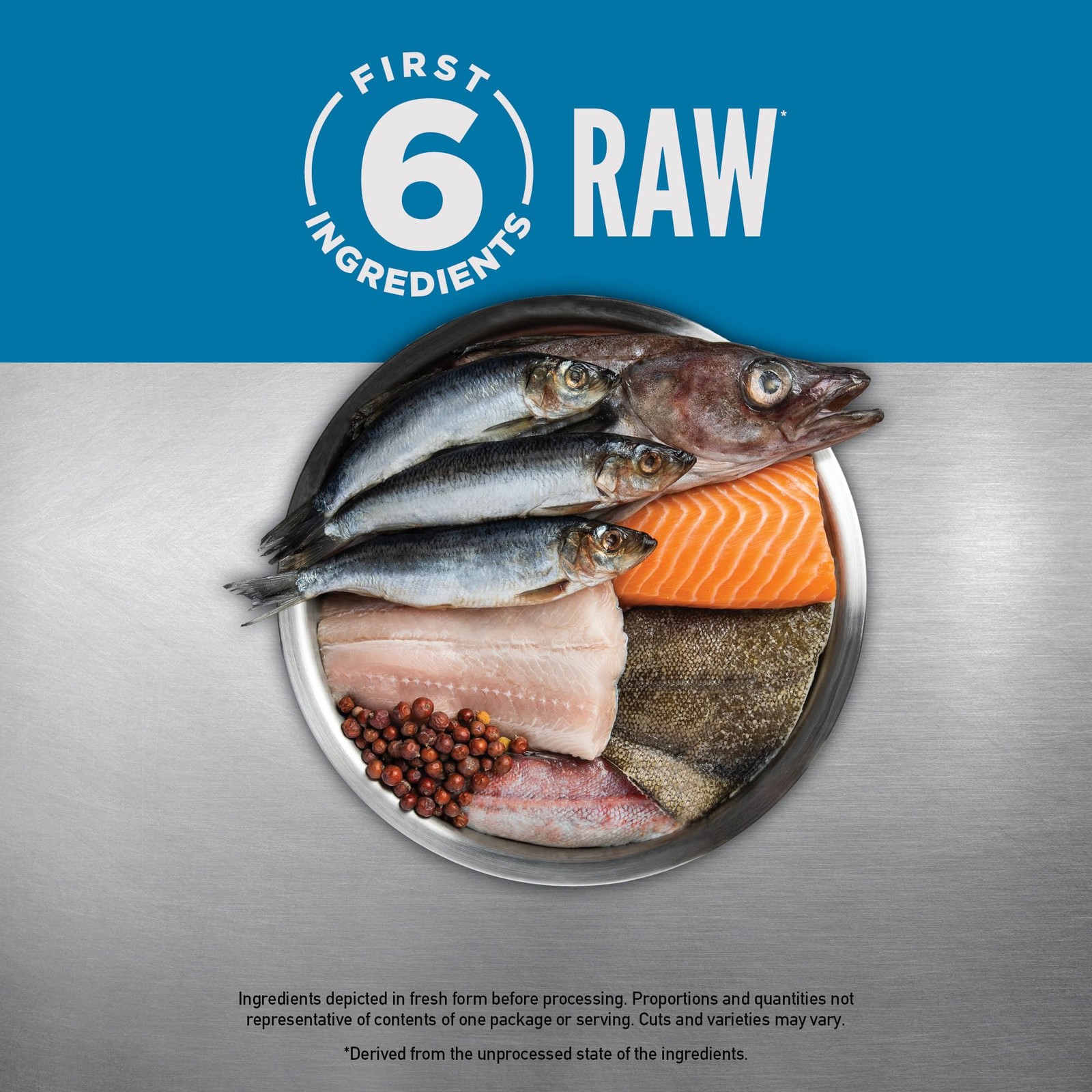 Grain Free High Protein Dry Cat Food Six Fish Recipe 4lb Bag