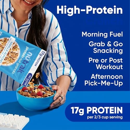 17g Protein Nut Granola Cereal, Variety Pack, No Sugar Added, Keto, Low Carb,