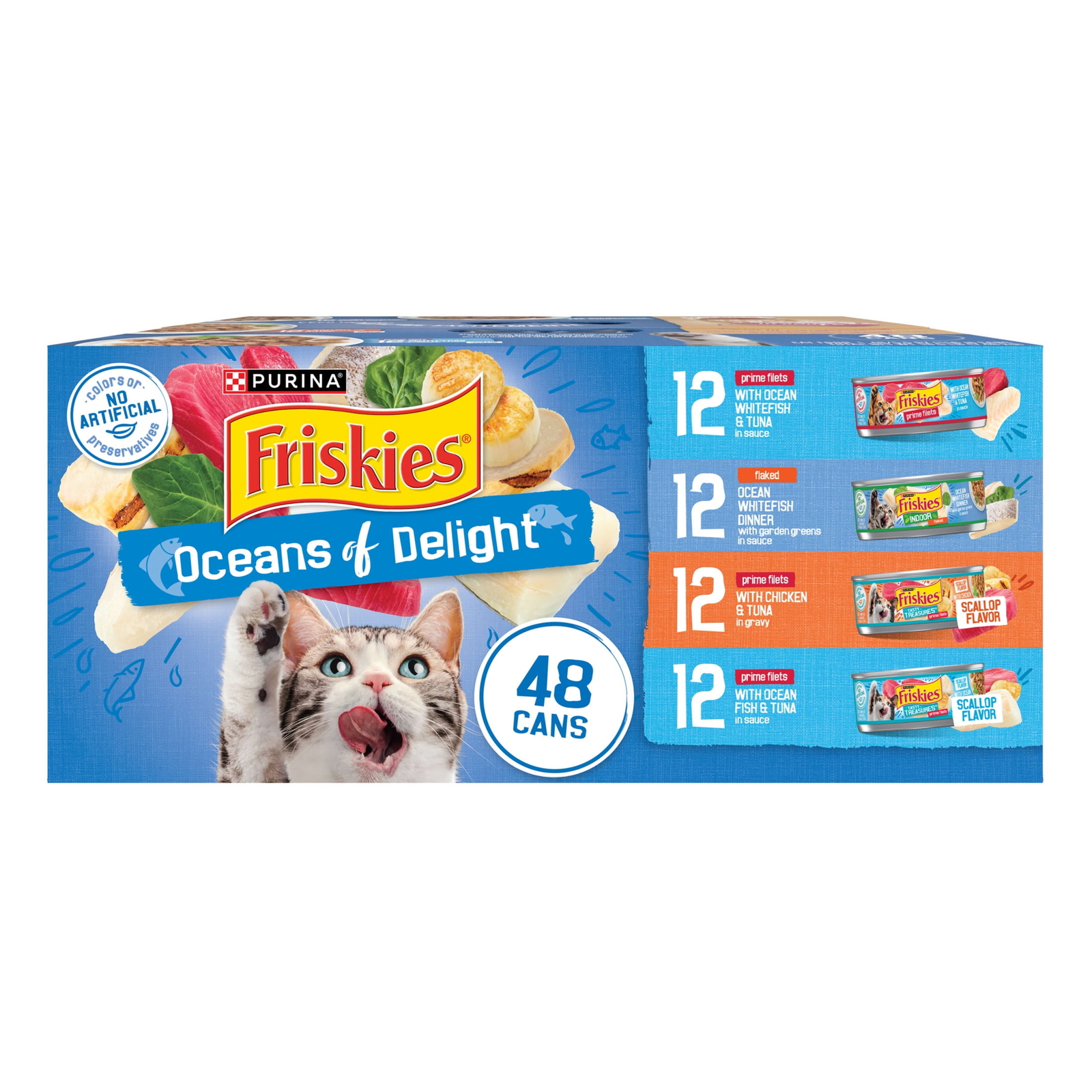 new，Purina Ocean of Delight Gravy Variety Pack, Wet Cat Food, 5.5 oz Cans