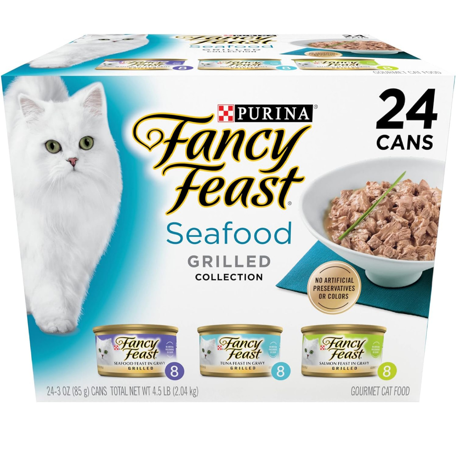 Purina Fancy Feast Grilled Wet Cat Food Seafood Collection in Wet Cat Food Varie