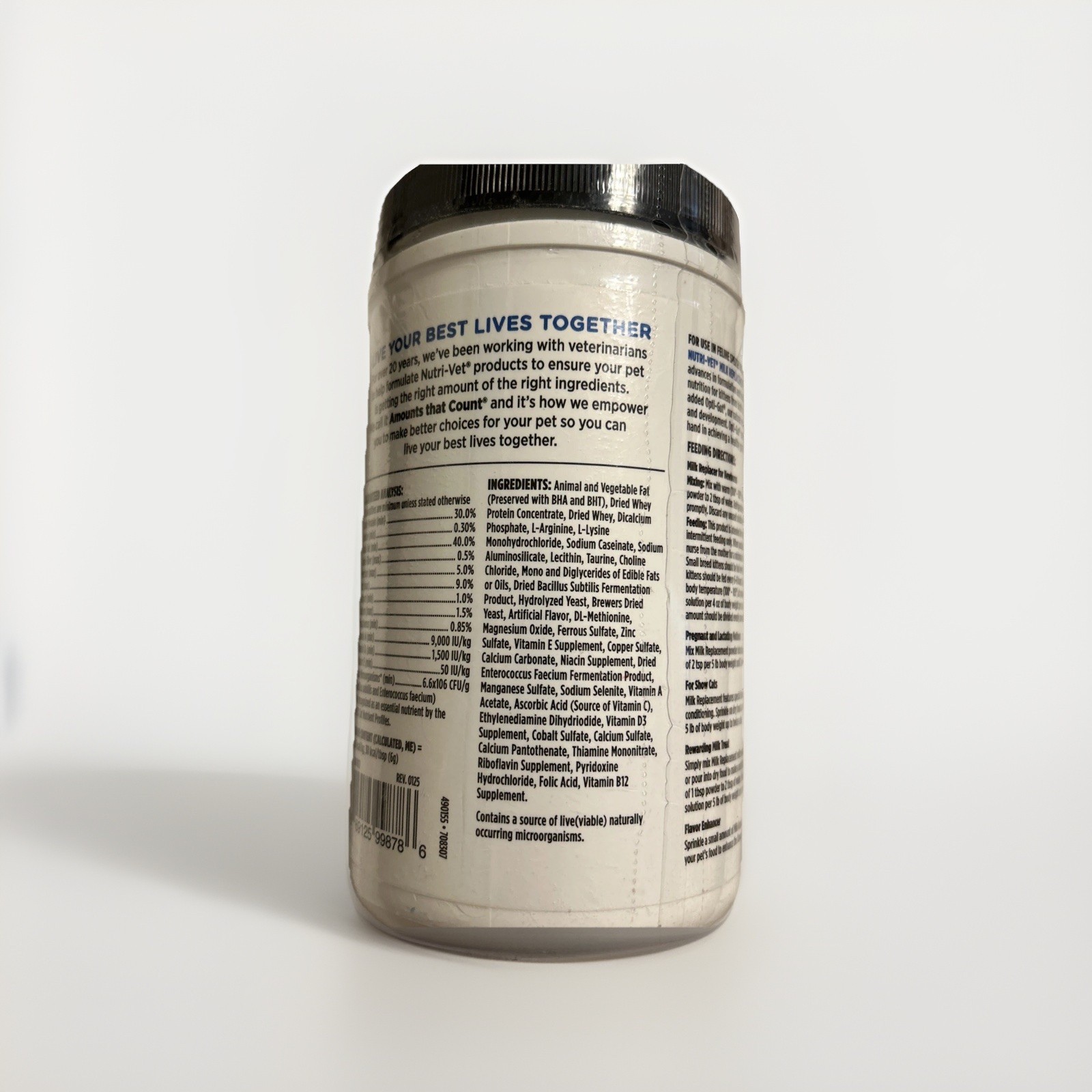 Nutri-vet Milk Replacer For Kittens, Powdered Milk, Kitten 12 Oz Exp- 03/03/2027