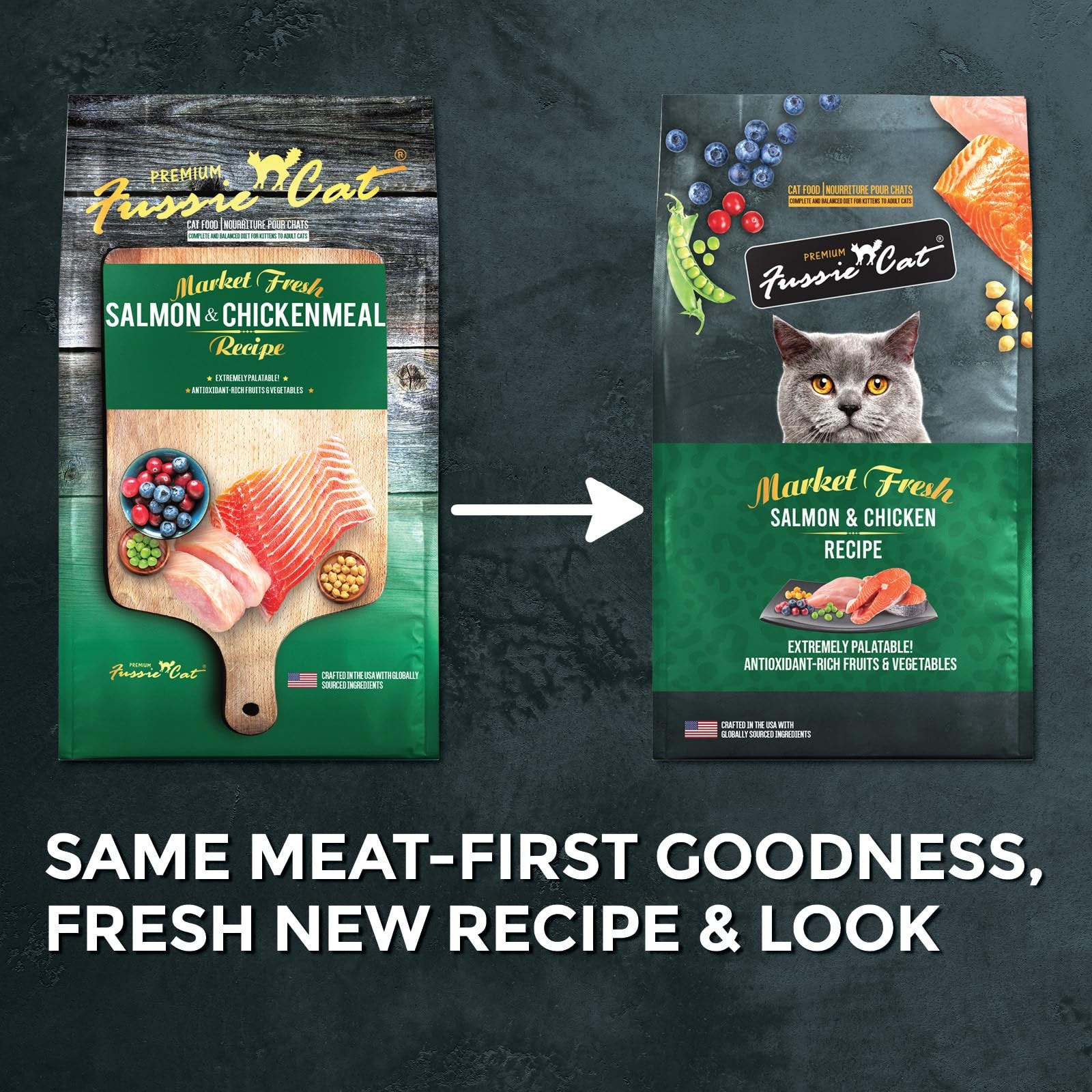 Market Fresh Salmon & Chicken Recipe, Dry Cat Food, 10lb Bag