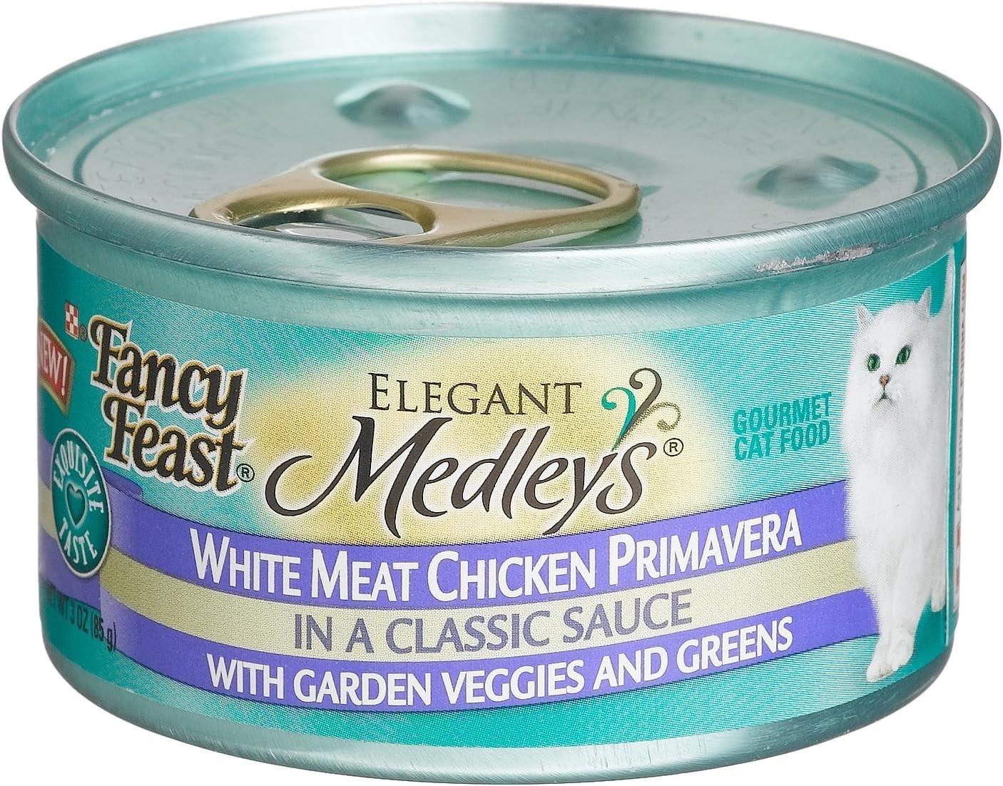 Purina Fancy Feast Pate Wet Cat Food, Medleys White Meat Chicken Primavera –