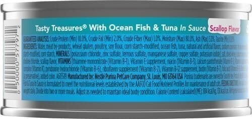 Friskies Canned Tasty Treasures Cat Food, Ocean Whitefish, Tuna And Cheese,…