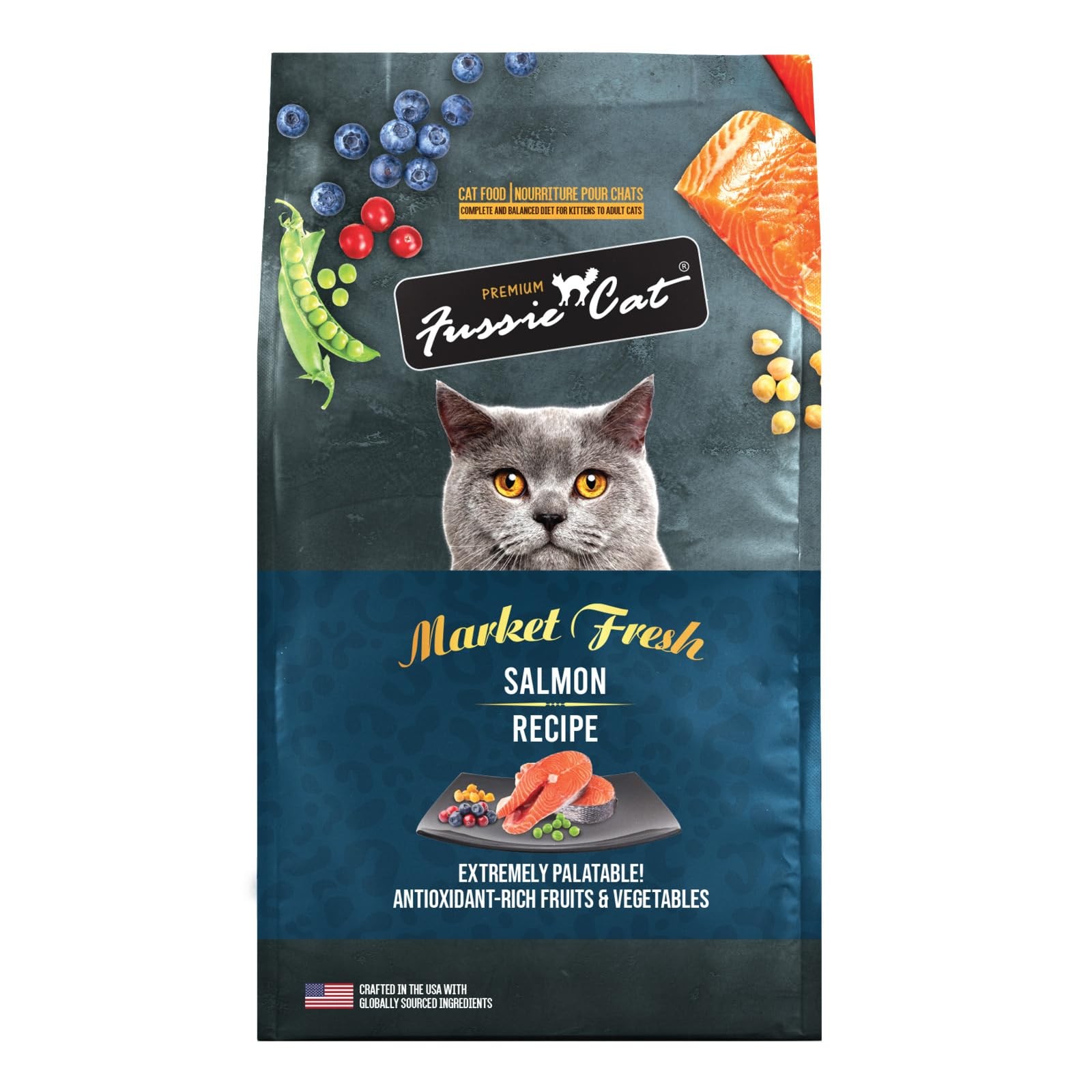Market Fresh Salmon Recipe,Dry Cat Food, 10lb Bag