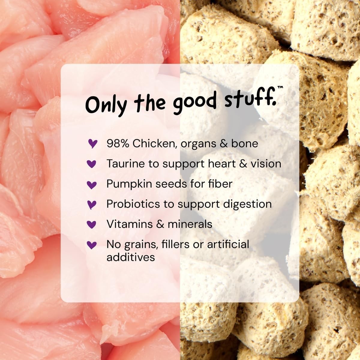 Freeze-Dried Raw Cat Dinner Morsels – Grain Free, Protein Rich Cat & Kitten Food