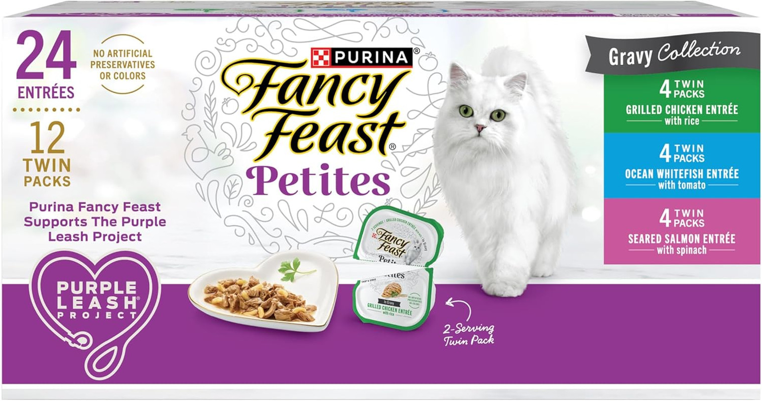 Purina Gourmet Wet Cat Food Variety Pack, Petites Gravy Collection, Break-Apart