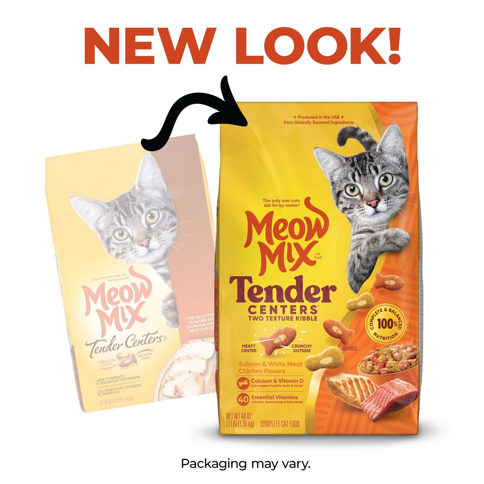 Tender Centers W/ Salmon & White Meat Chicken Flavors Dry Cat Food 3 lb. Bag
