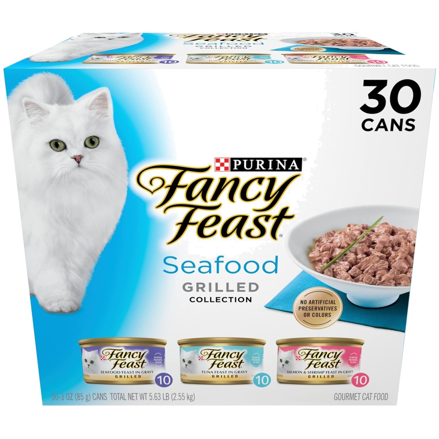 Fancy Feast Grilled Cat Food Seafood Collection – 30 Pack