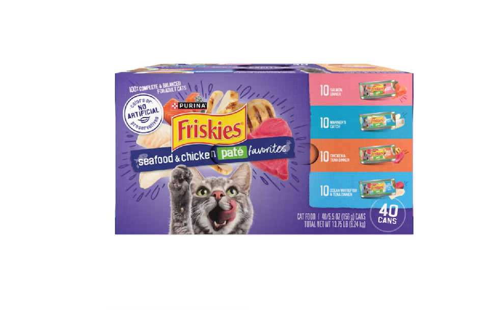 Purina Adult Seafood and Chicken Variety pack Cat Food 15.7-lb 40 -Pack