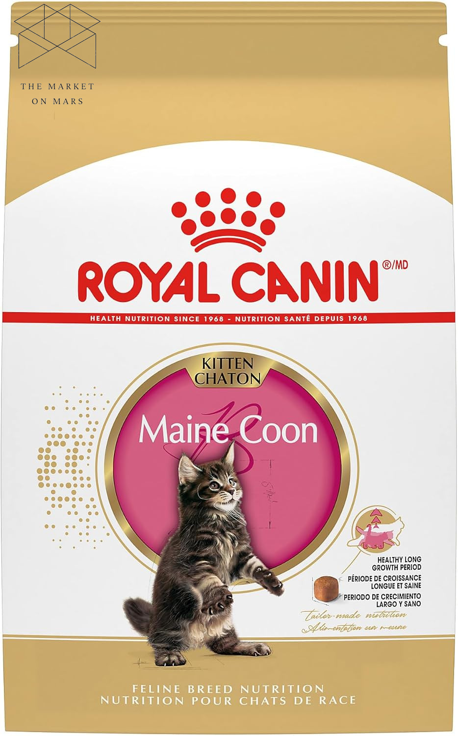 Feline Breed Nutrition Maine Coon Kitten Dry Cat Food, 3 Lb Bag