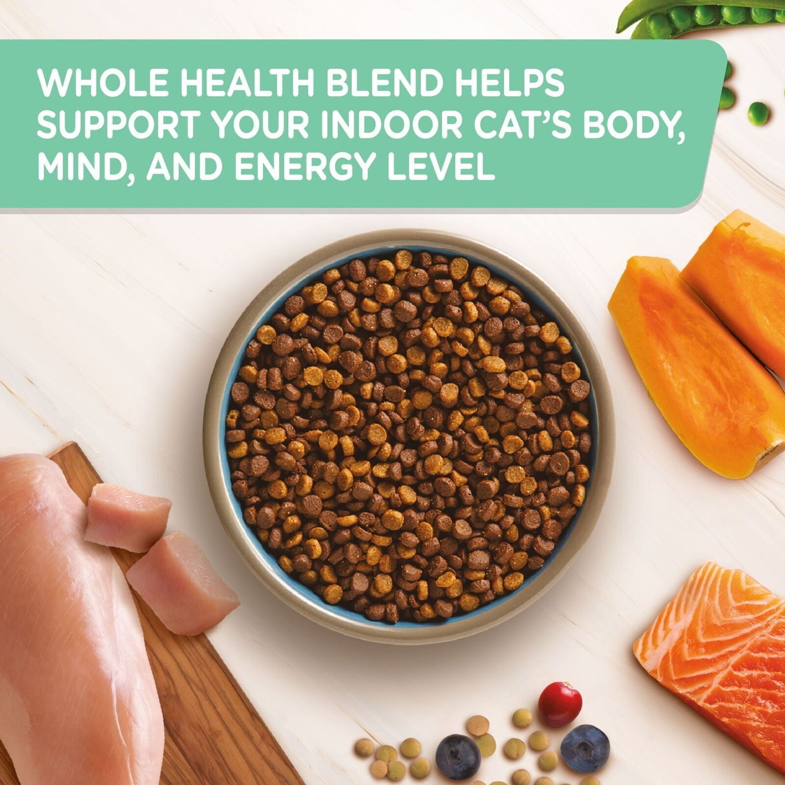 ndoor Complete Natural Premium Dry Cat Food Chicken With Lentils & Salmon Recipe