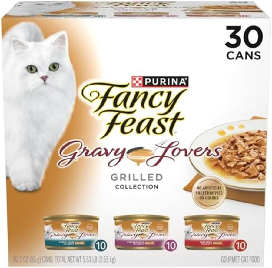Purina Gravy Lovers Poultry and Beef Grilled Gourmet Wet Cat Food Variety Pack