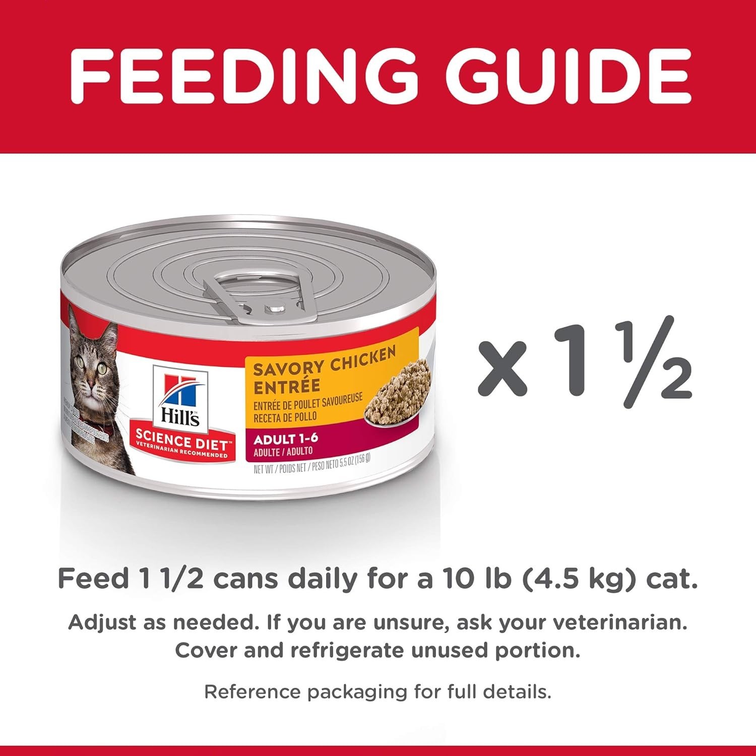 Hill’s Science Diet Adult Wet Cat Food, Chicken Minced, 5.5 oz. Cans, 24-Pack