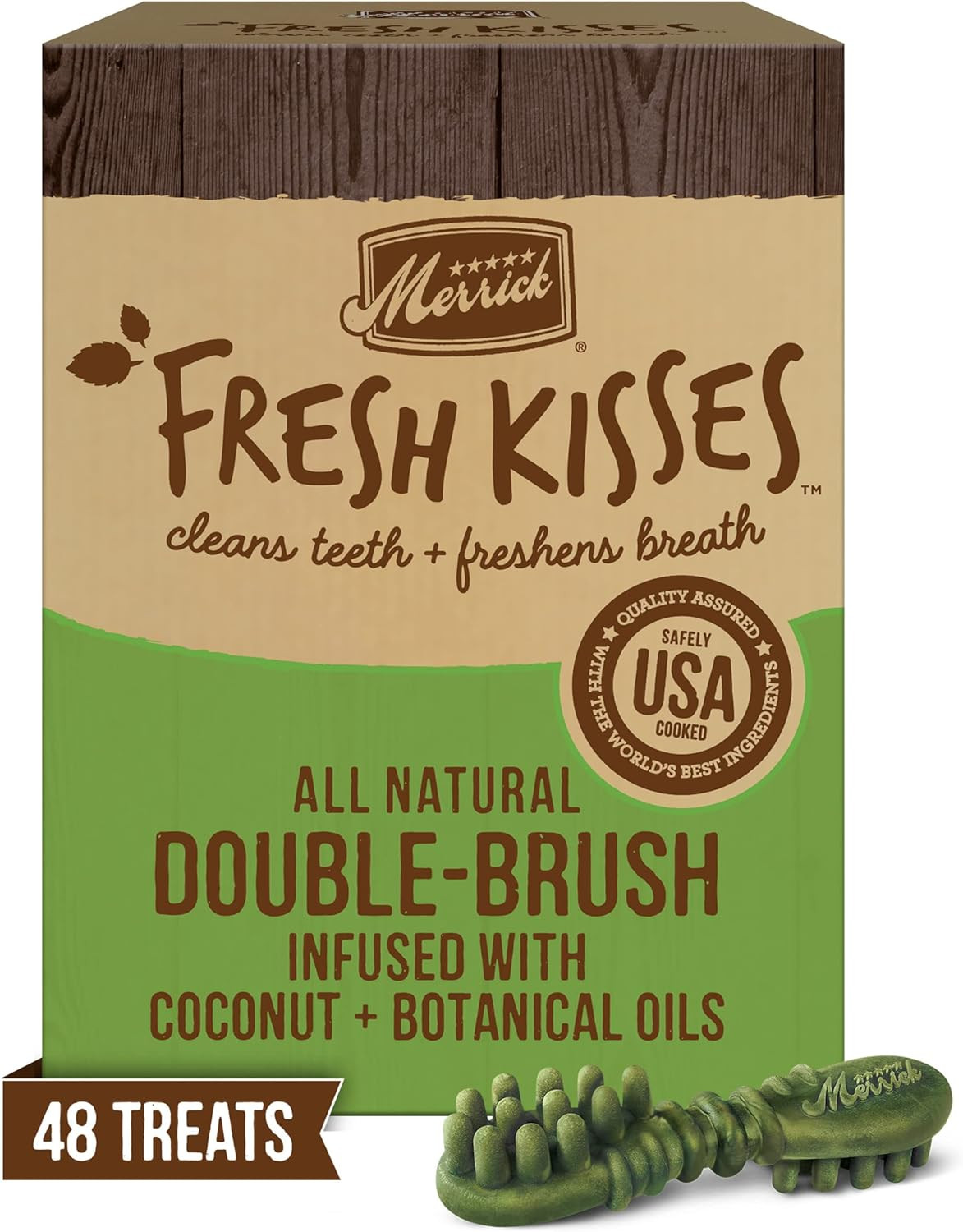 Fresh Kisses Natural Dental Chews Infused with Coconut and Botanical Oils for Sm