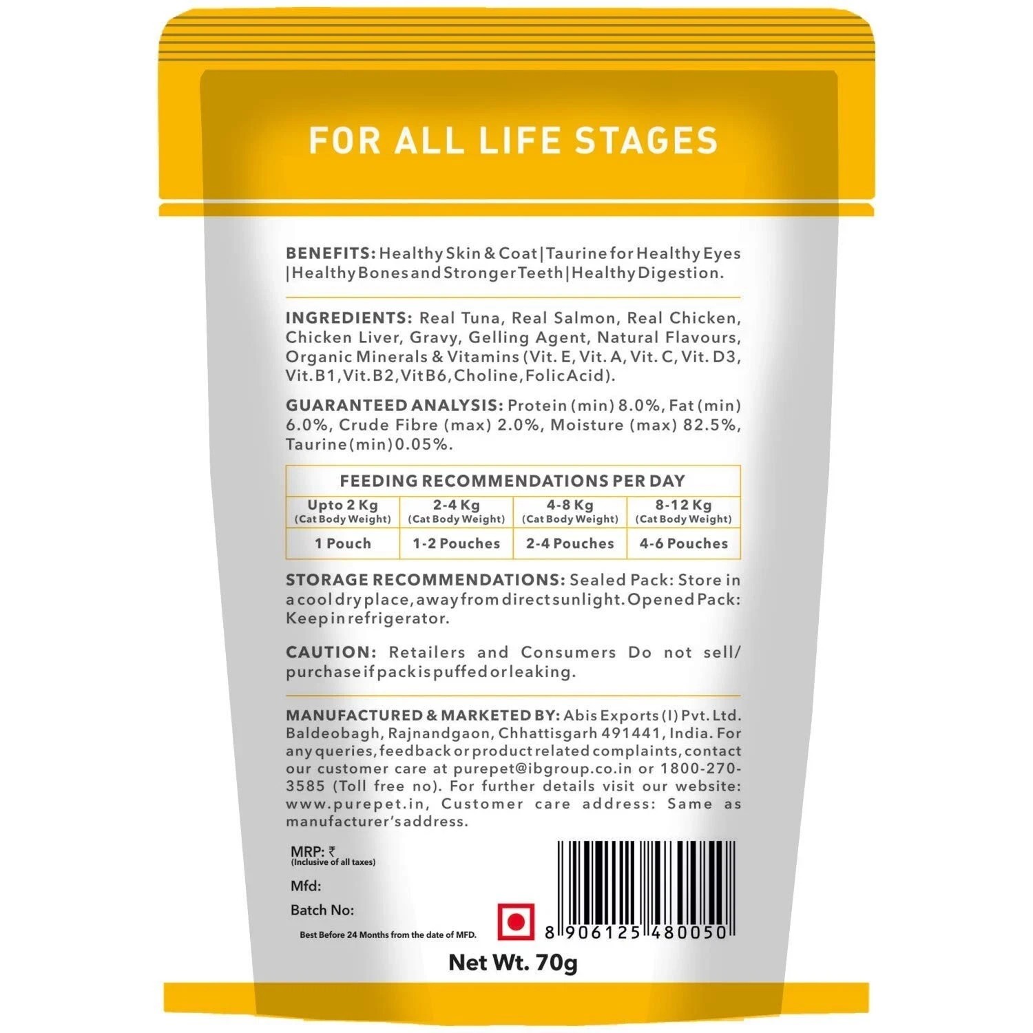 Purepet Wet Cat Food For All Life Stages, Real Tuna and Chicken Liver in Gravy 2