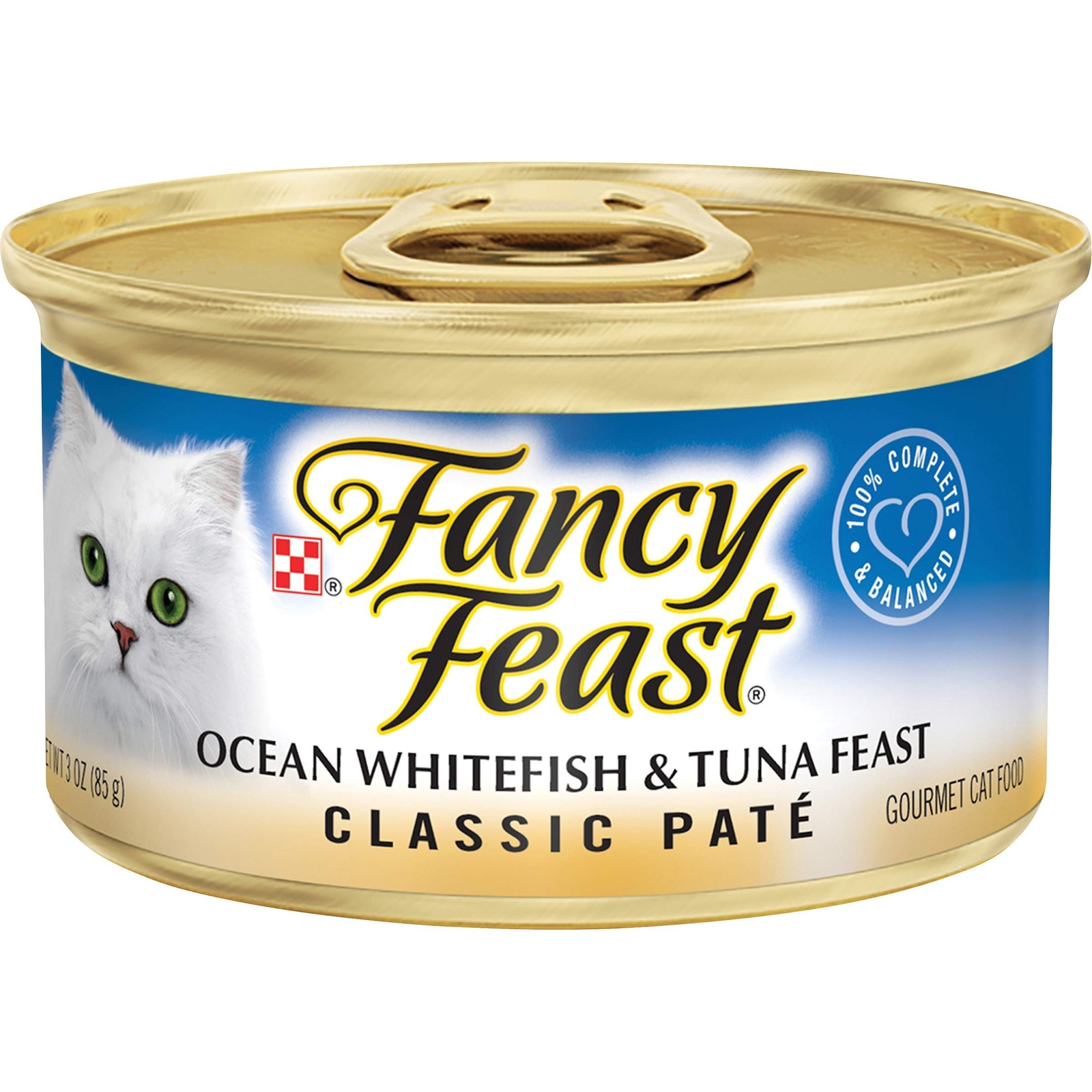 Purina Fancy Feast Grain Free Pate Wet Cat Food, Classic Pate Ocean Whitefish…