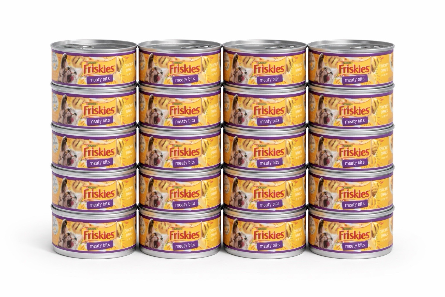 Friskies Meaty Bits Wet Cat Food Chicken Dinner 3oz Lot 20 Cans