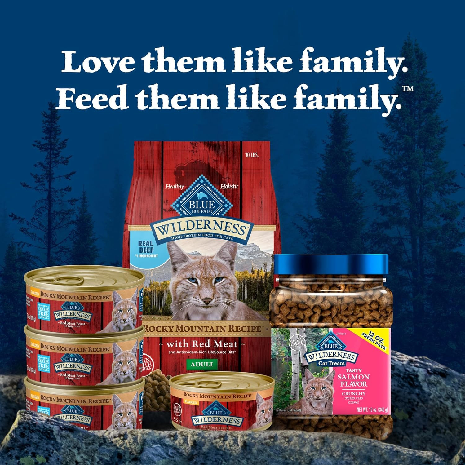 Wilderness Adult Dry Cat Food, Rocky Mountain Recipe, Chicken-Free & Grain-Free