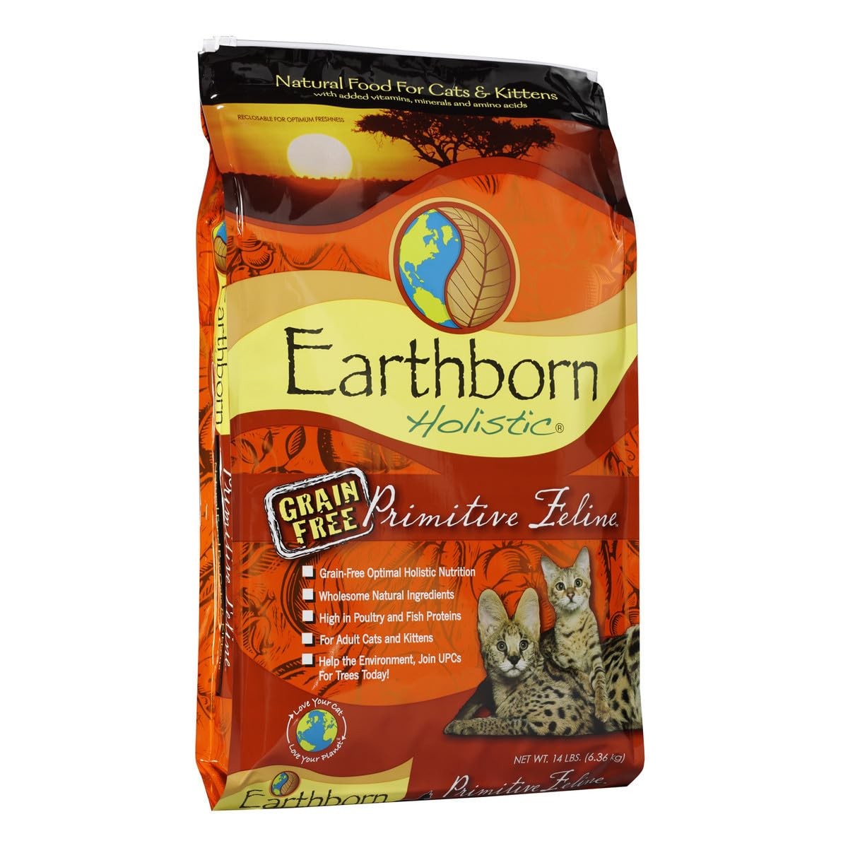Grain-Free Cat Food – Earthborn Primitive Feline 14 lbs for Healthy Nutrition