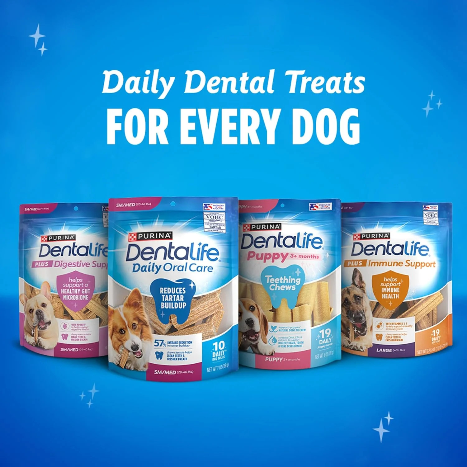 Purina DentaLife Daily Oral Care Dog Dental Chews for Small and Medium Breed Dog
