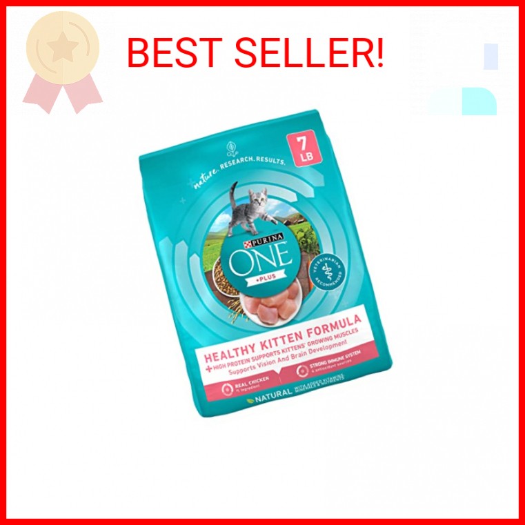 Purina ONE High Protein, Natural Dry Kitten Food, +Plus Healthy Kitten Formula –