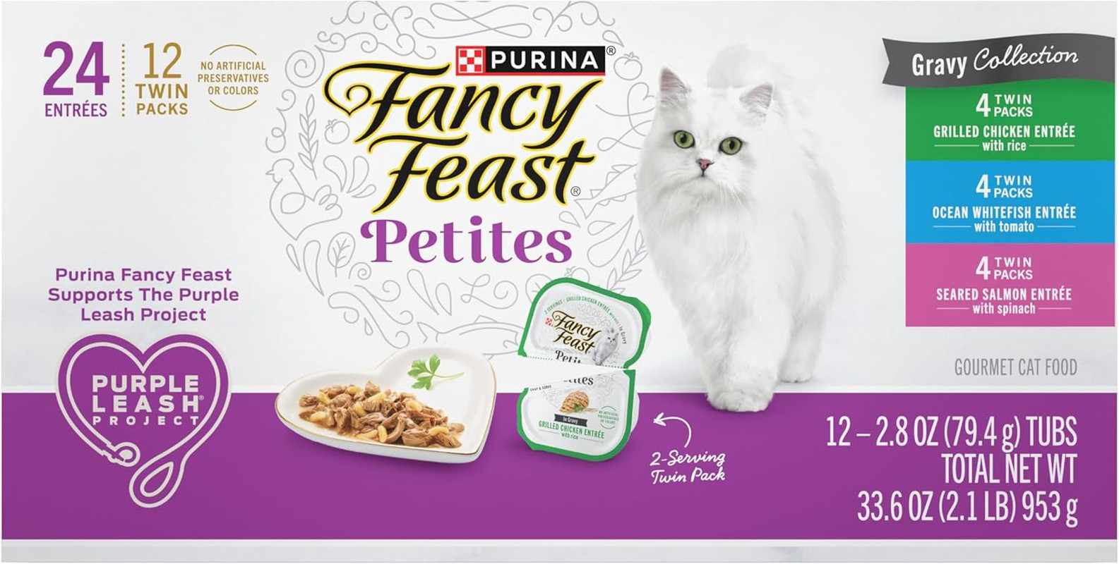 Purina Gourmet Wet Cat Food Variety Pack, Petites Gravy Collection, Break-Apart