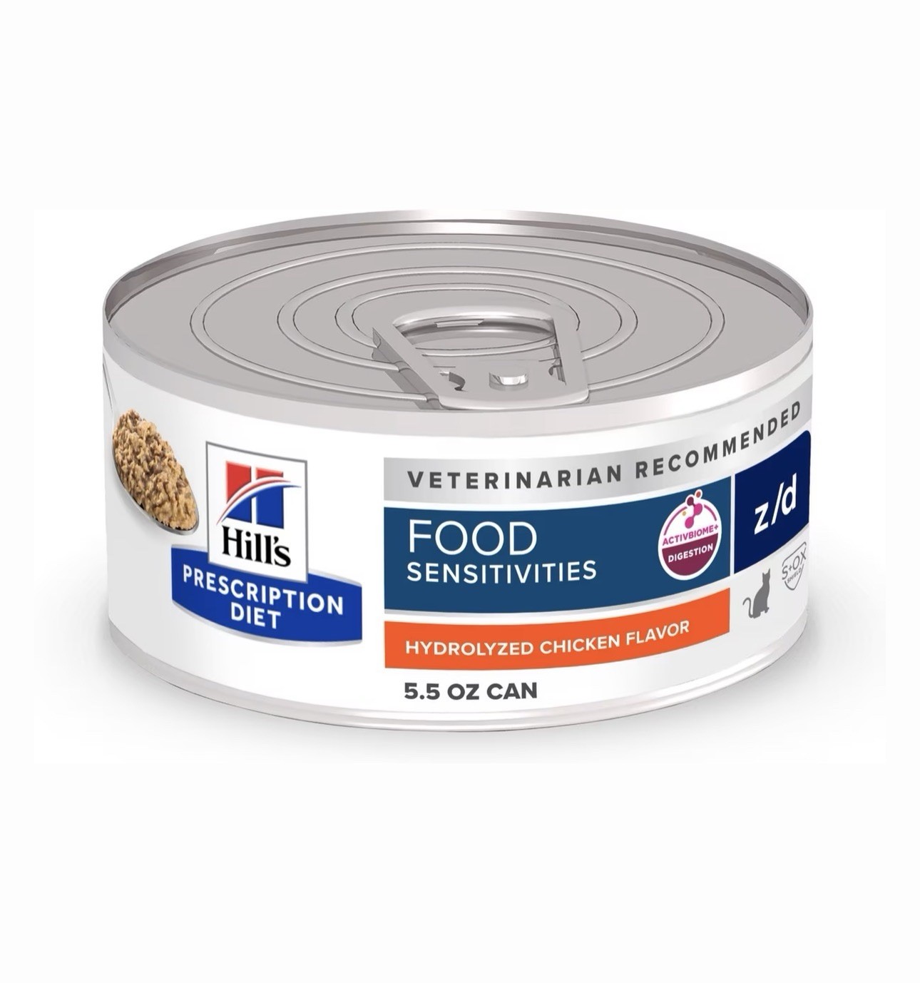 23 – Z/D Skin/Food Sensitivities Wet Cat Food, Hydrolyzed Chicken, 5.5 Oz. Cans