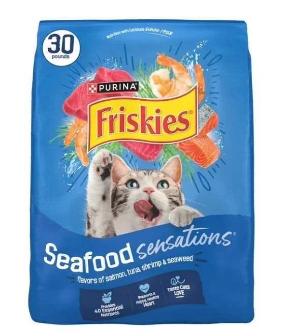 (2-Pack) Friskies® Seafood Sensations Adult Cat Dry Food – Seafood 30 lb