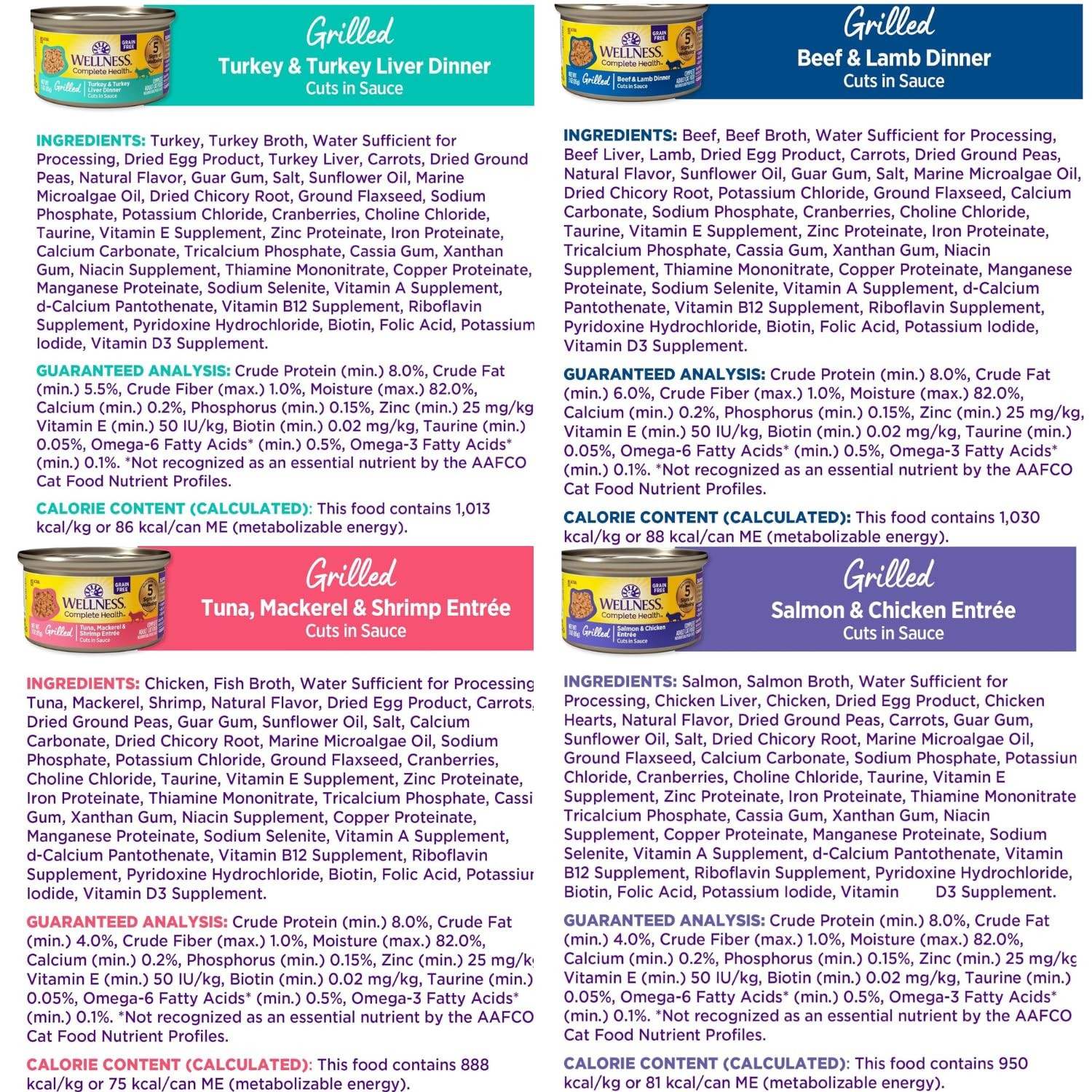 Wet Cat Food Grilled Cuts 12 Pack 3oz Chicken Beef Tuna Turkey Entrée Recipe