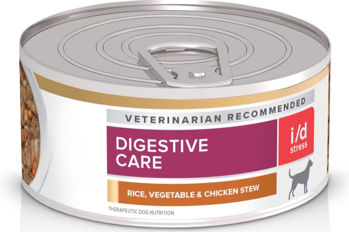 12 cans i/d Stress Rice, Vegetable & Chicken Stew Canned Dog Food 5.5 oz