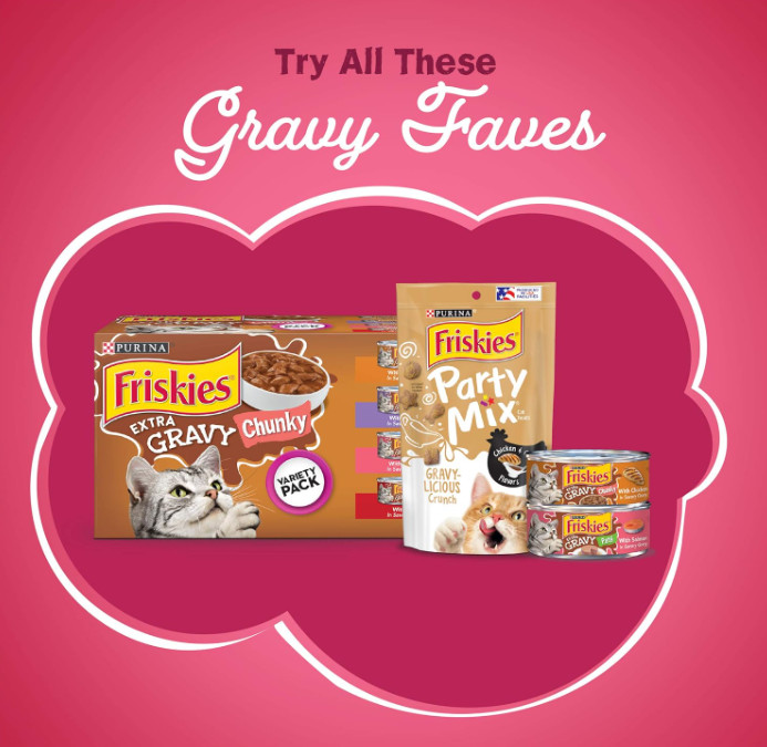 Original Purina Friskies Gravy Swirlers 100 Complete Dry Cat Food 22 LB