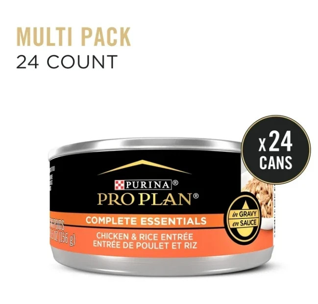 Purina Pro Plan Chicken & Liver Entree Wet Kitten Food 3 oz Case of 24 Exp 12/26