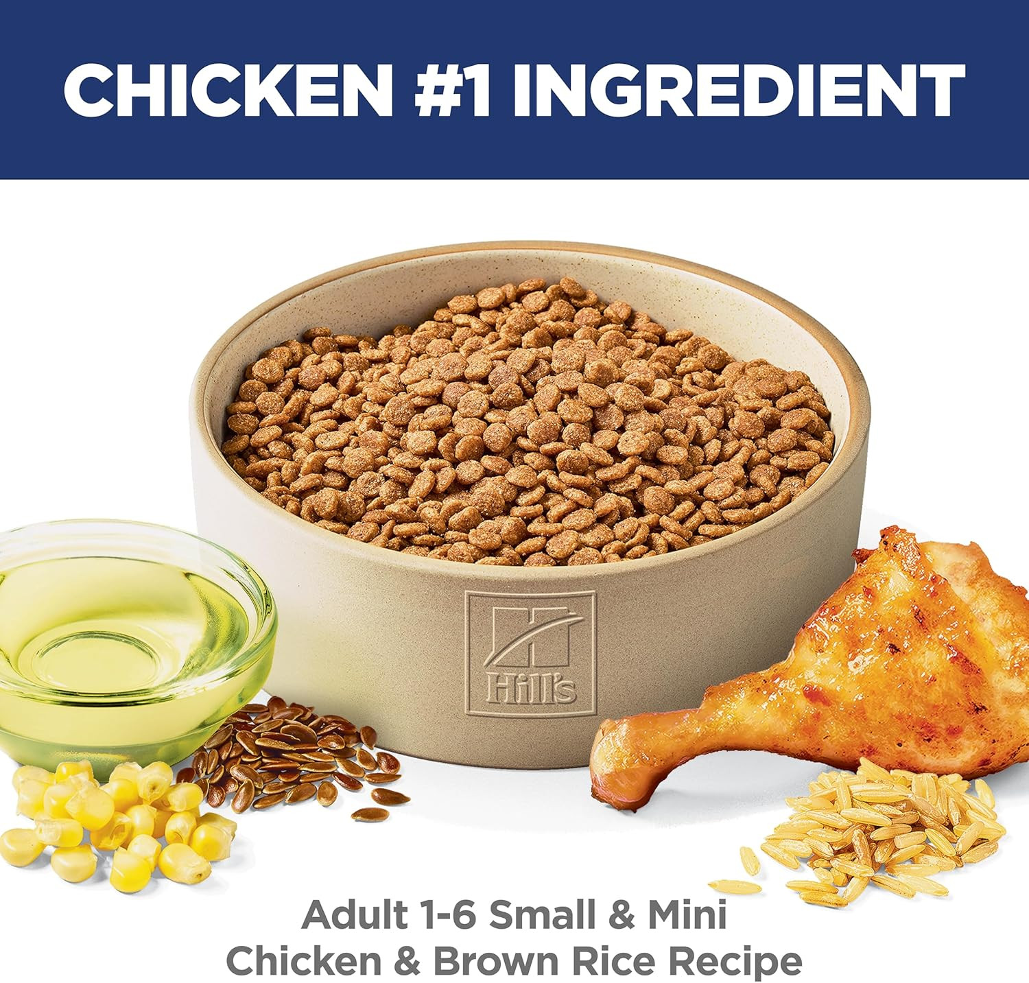 Hill’S Science Diet Adult 1-6 Small & Mini Dry Dog Food, Chicken & Brown Rice, 4
