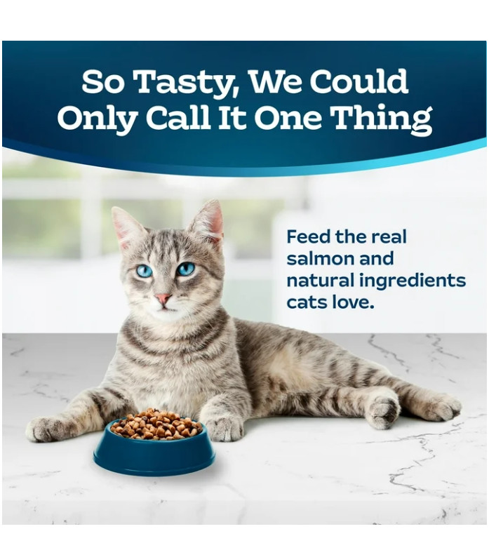 Blue Buffalo Tastefuls Dry Food, Adult Indoor Cat, Salmon and Brown Rice, 15-lb
