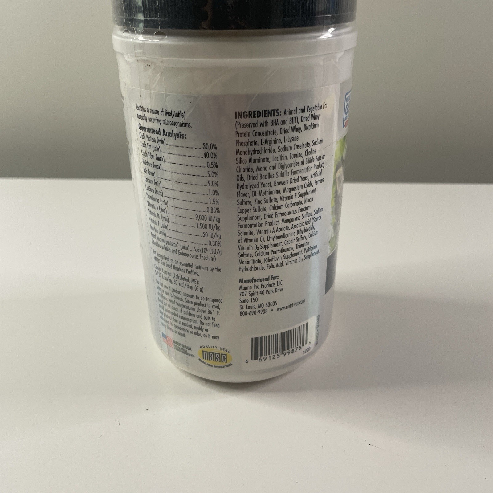 Nutri-Vet Milk Replacement For Kittens 12 Oz BB 1/20/26 Probiotics Formula
