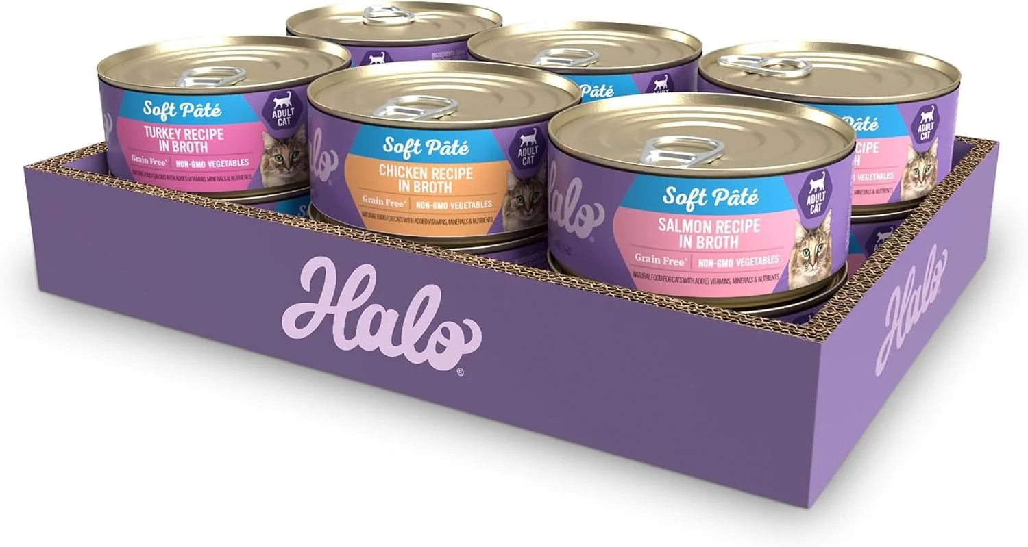 Wet Cat Food Variety Pack, Grain Free Three Canned Wet Cat Pate, Chicken St