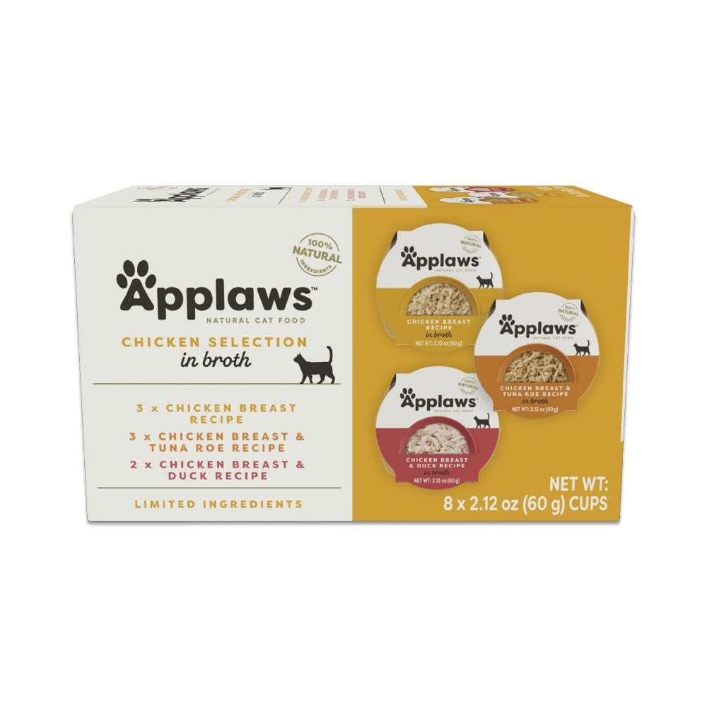 Applaws Natural Wet Cat Food, 8 Count, Limited 2.12 Ounce (Pack of 8)