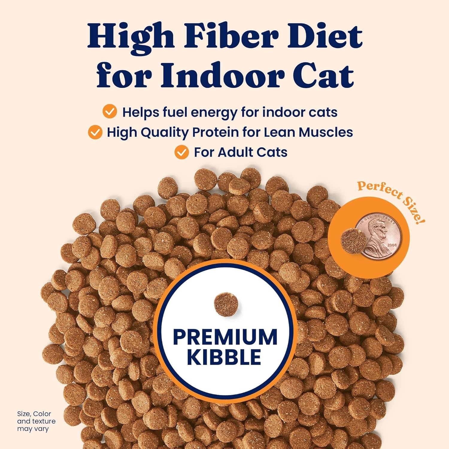 Indoor Cat Food Dry – Chicken & Lentil – Probiotics & High Fiber – 12LB