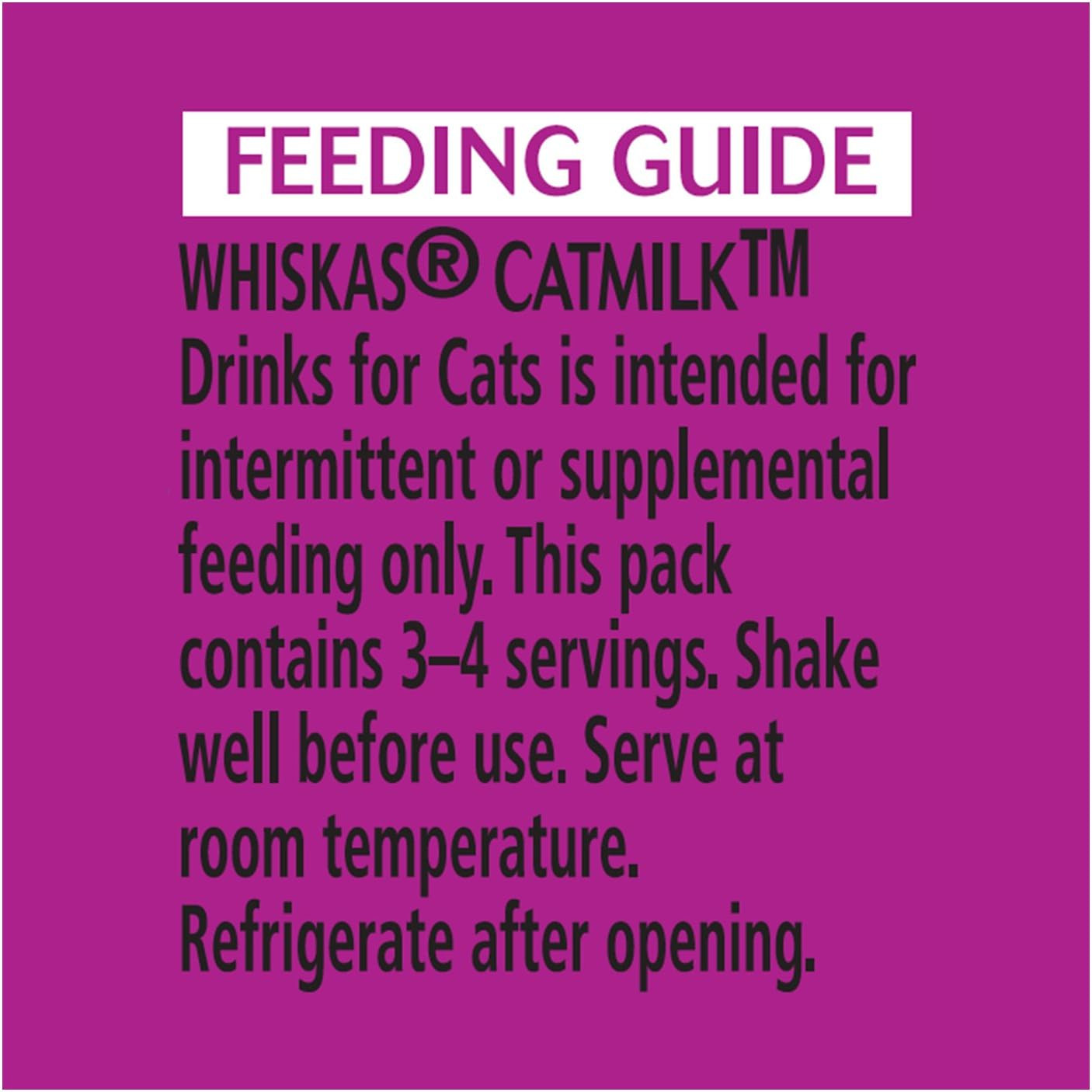 WHISKAS CATMILK PLUS Drink for Cats and Kittens 6.75 Ounces (Eight 3-Count Boxes