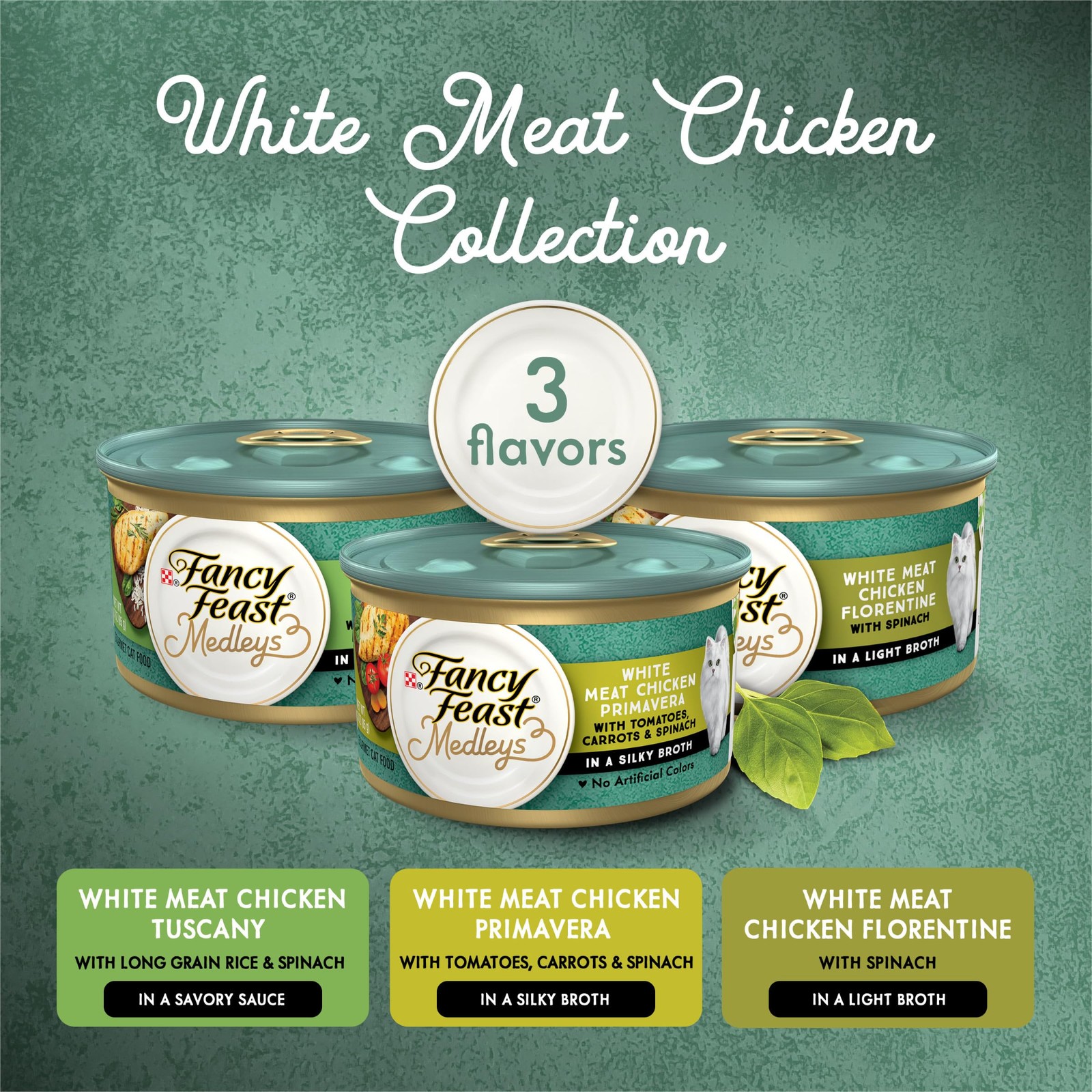 Paquete Variado De Comida Humeda Para Gatos, Medleys White Meat Chicken In Sauc