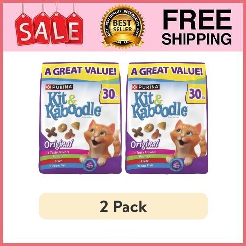 2 Bag Original, Indoor Dry Cat Food, Chicken, Liver, Turkey, Oceanfish,30 lb Bag