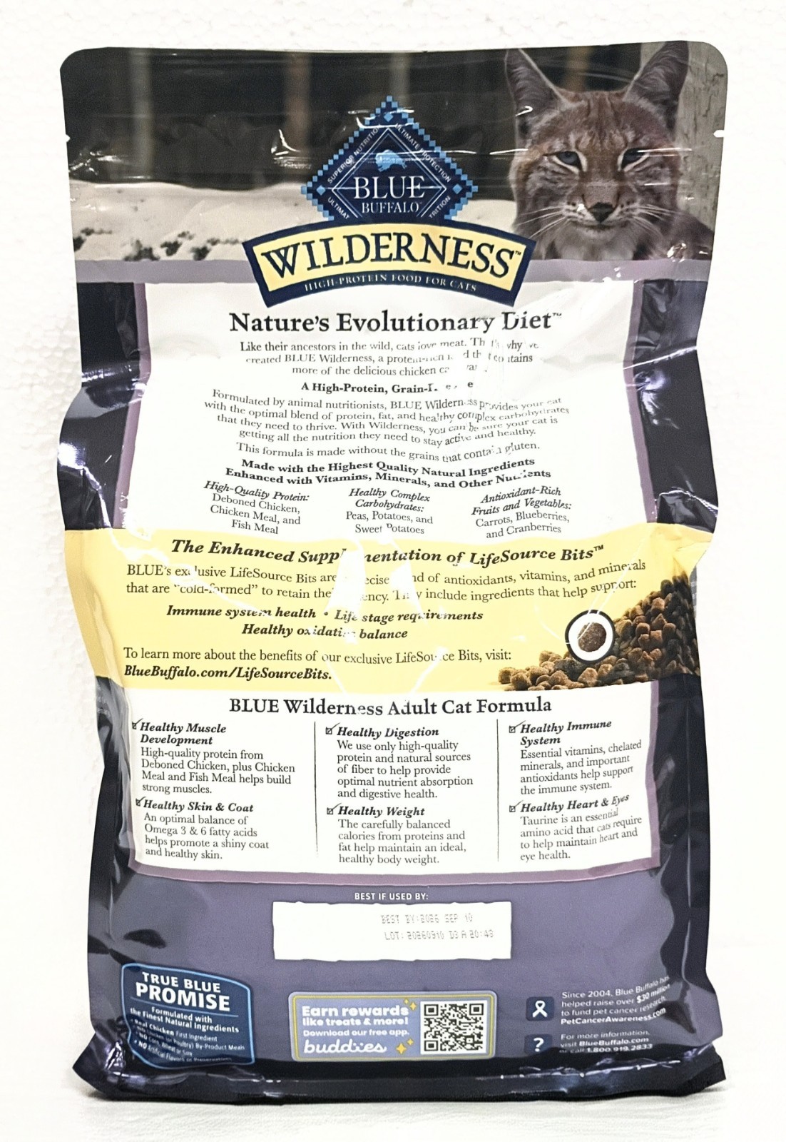 Blue Buffalo Wilderness Adult Dry Cat Food Chicken Grain Free – 4lb Bag