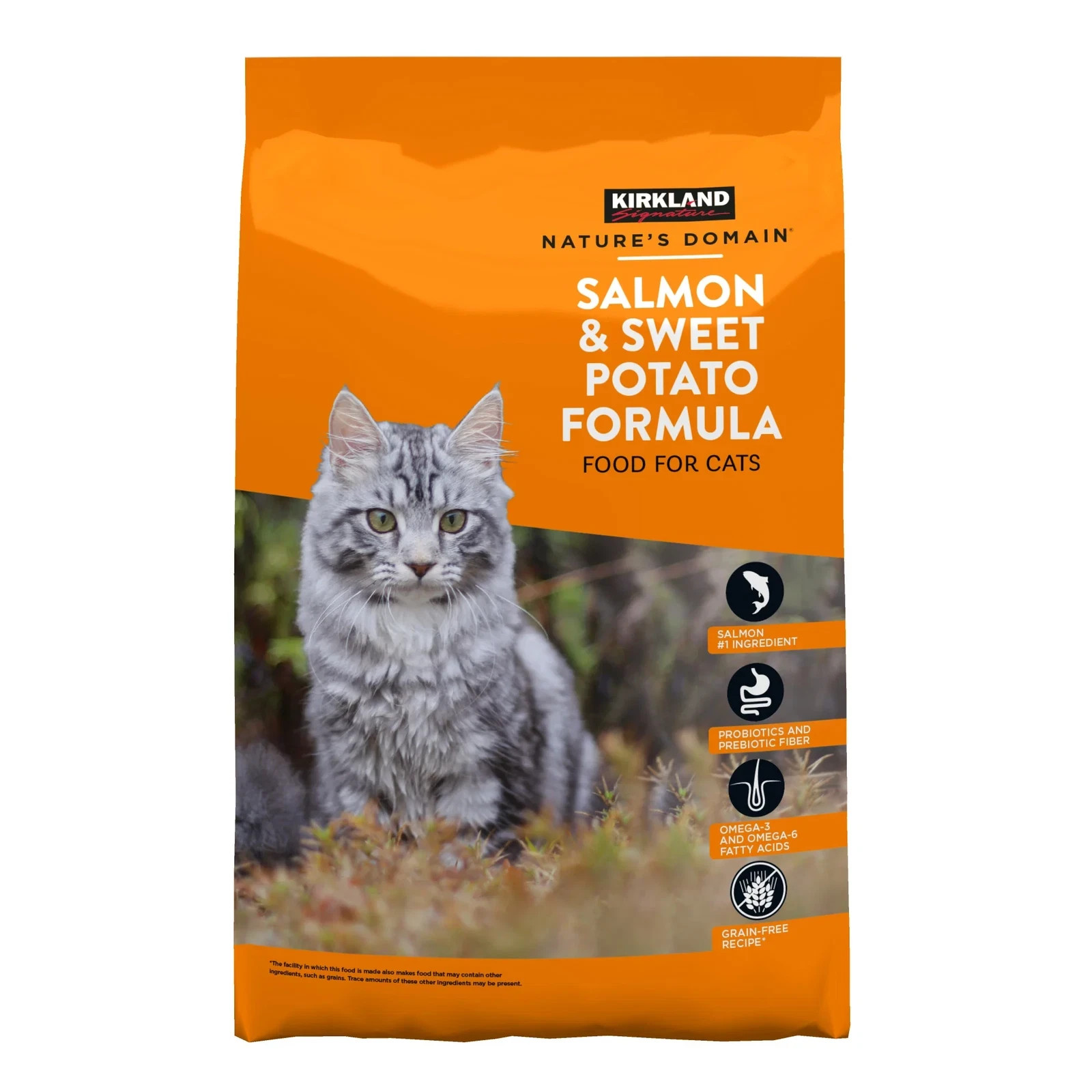 Kirkland Signature Nature’s Domain Cat Food, Salmon & Sweet Potato, 18 lbs