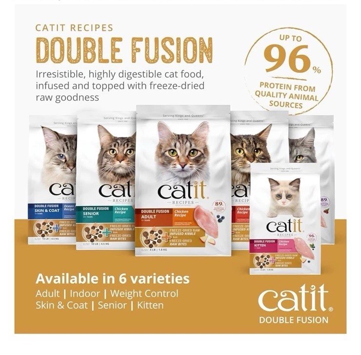 CATIT Recipes Double Fusion Indoor Cat Food Chicken High Protein 10 Lbs 6/4/26