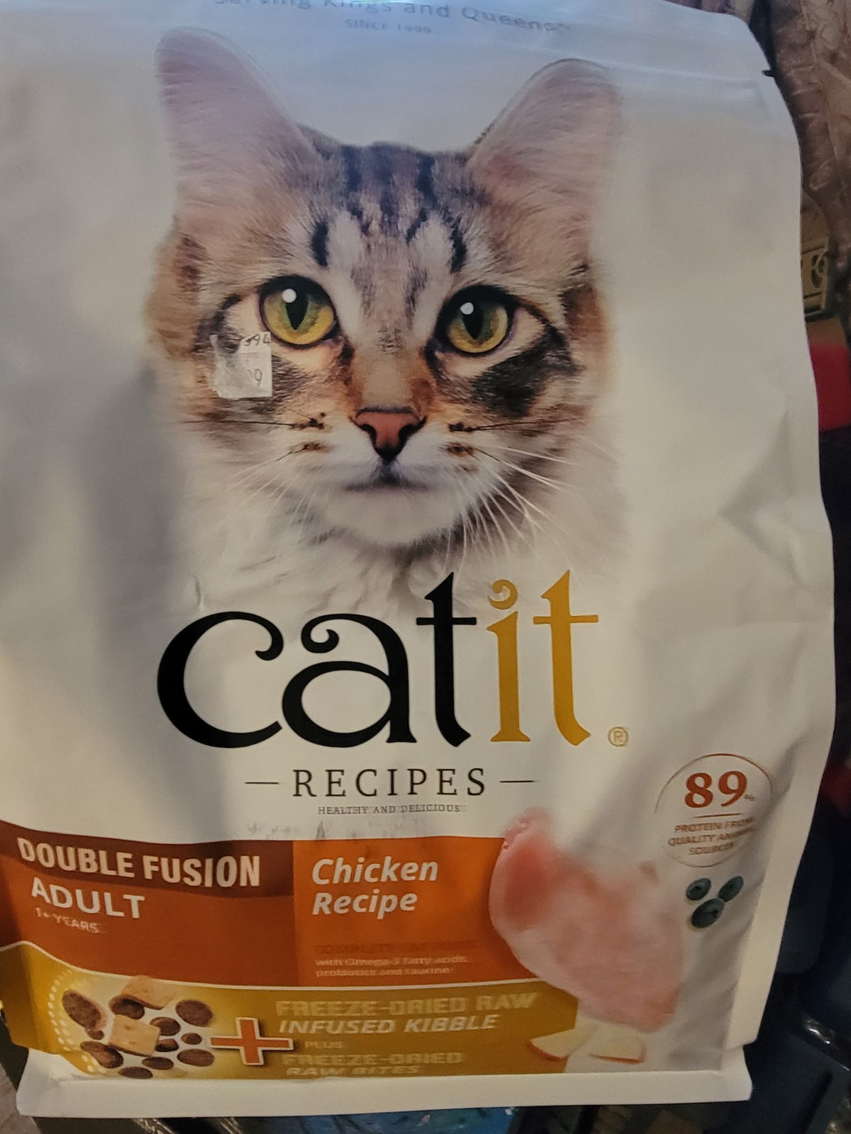 Catit Freeze Dried Raw And Kibble Adult Cat Food Chicken Recipe 4lbs