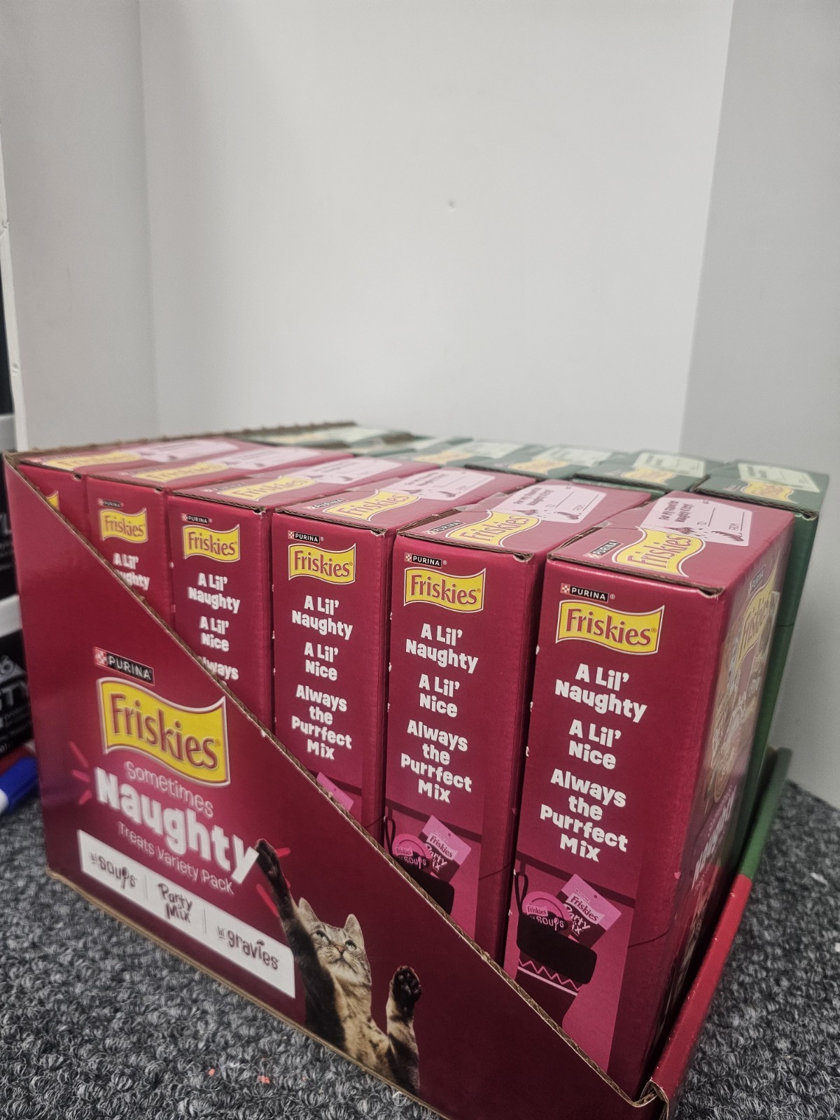 1 CASE Purina Friskies Variety Pack 6 Naughty/ 6 Nice boxes Best By 12/2026 READ