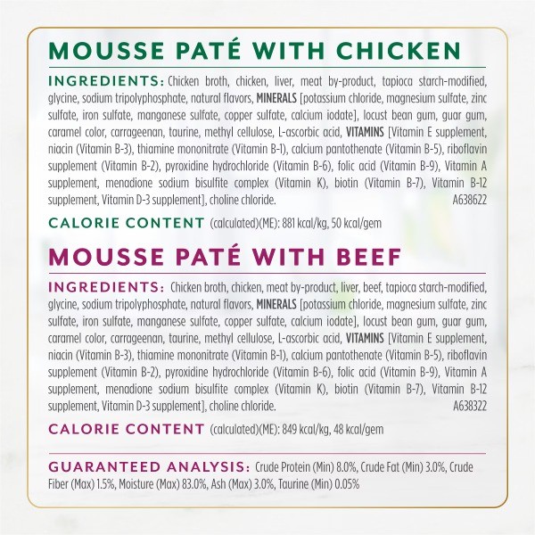 Gems Chicken and Beef Flavor Wet Cat Food – 2oz/16ct