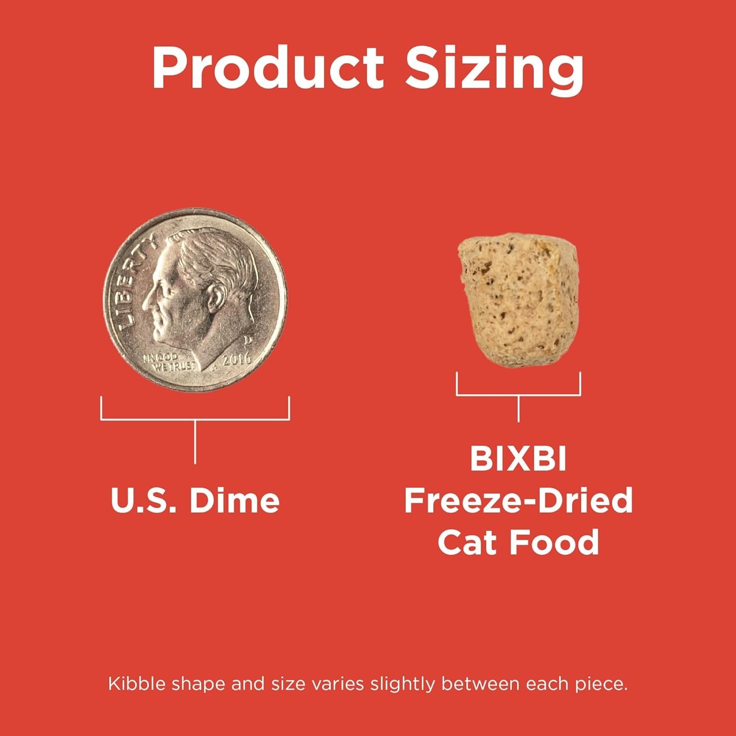 BIXBI Rawbble Freeze Dried Cat Food Beef Recipe Food Topper Treat 10 oz Bag