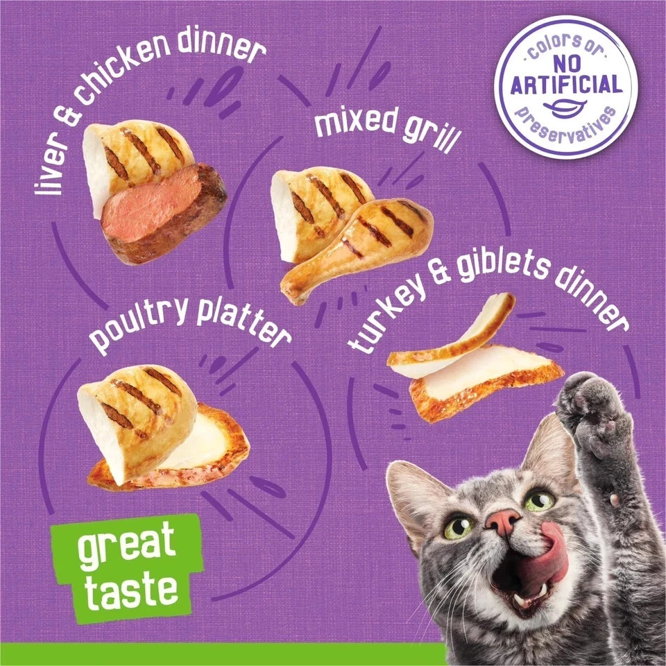 Purina Friskies Poultry Pate Wet Cat Food Variety Pack 5.5oz 32ct 2 Pack